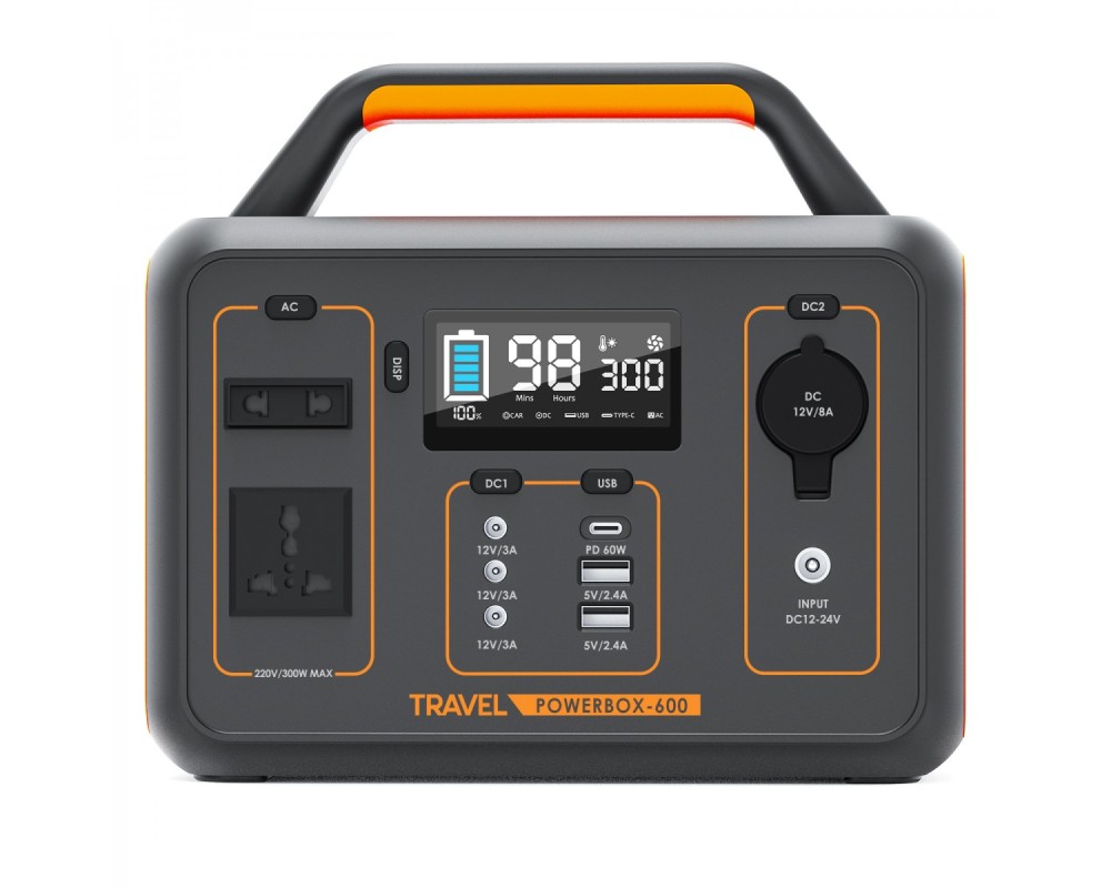 Baterie Externa Portabila TRAVEL POWERBOX 600 (300W) - BluPower